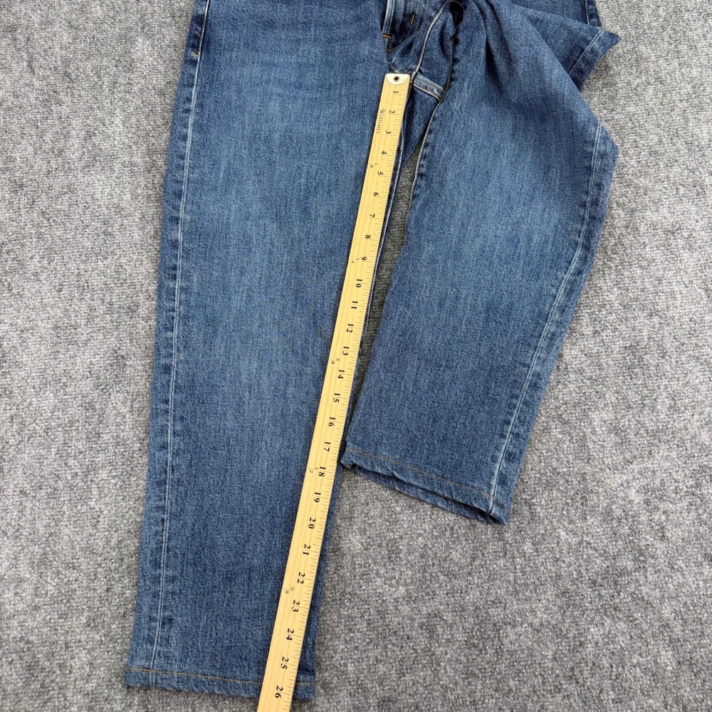Lands End Jeans Mens 32 (Fits 34x26) Blue Square Rigger Athletic Fit Stretch - Picture 8 of 16
